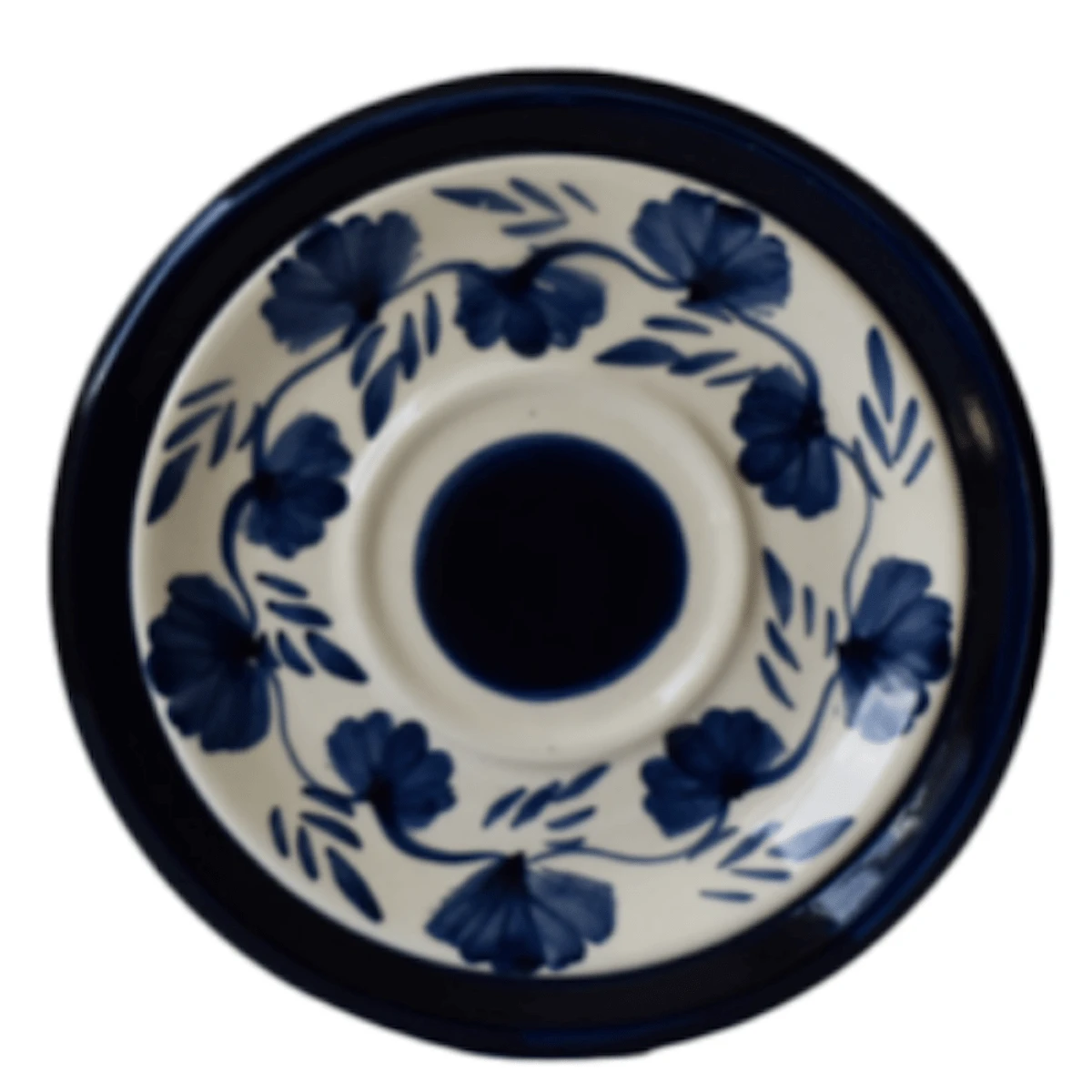 Plato cafetero - Azul y blanco - Ver 1