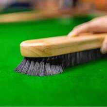 Billiard Table Brush, Pool Cue Cleaning Tool Set, Table Felt Cleaner With Rail Brush For Snooker - Yellow - View 4