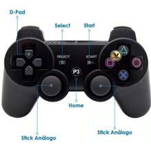 Control Inalambrico Compatible con PS3 Negro - Negro - Ver 2