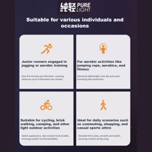 BMAI Women's PURE LIGHT Pure Light Jogging Shoes: Lightweight, Strong, Elastic, Durable, Anti-Aging, Wear-Resistant, And Anti-Skid Silent, Comfortable, And Stylish Appearance. Jogging Or Aerobic Training Cushioned Running Shoes; Physical Fitness Test, Speed Training, Stable Running Shoes, Suitable For Cycling, Camping, Fitness, And Other Light Outdoor Sports, Commuting, Shopping, And Sports Wear. - Beige - View 3