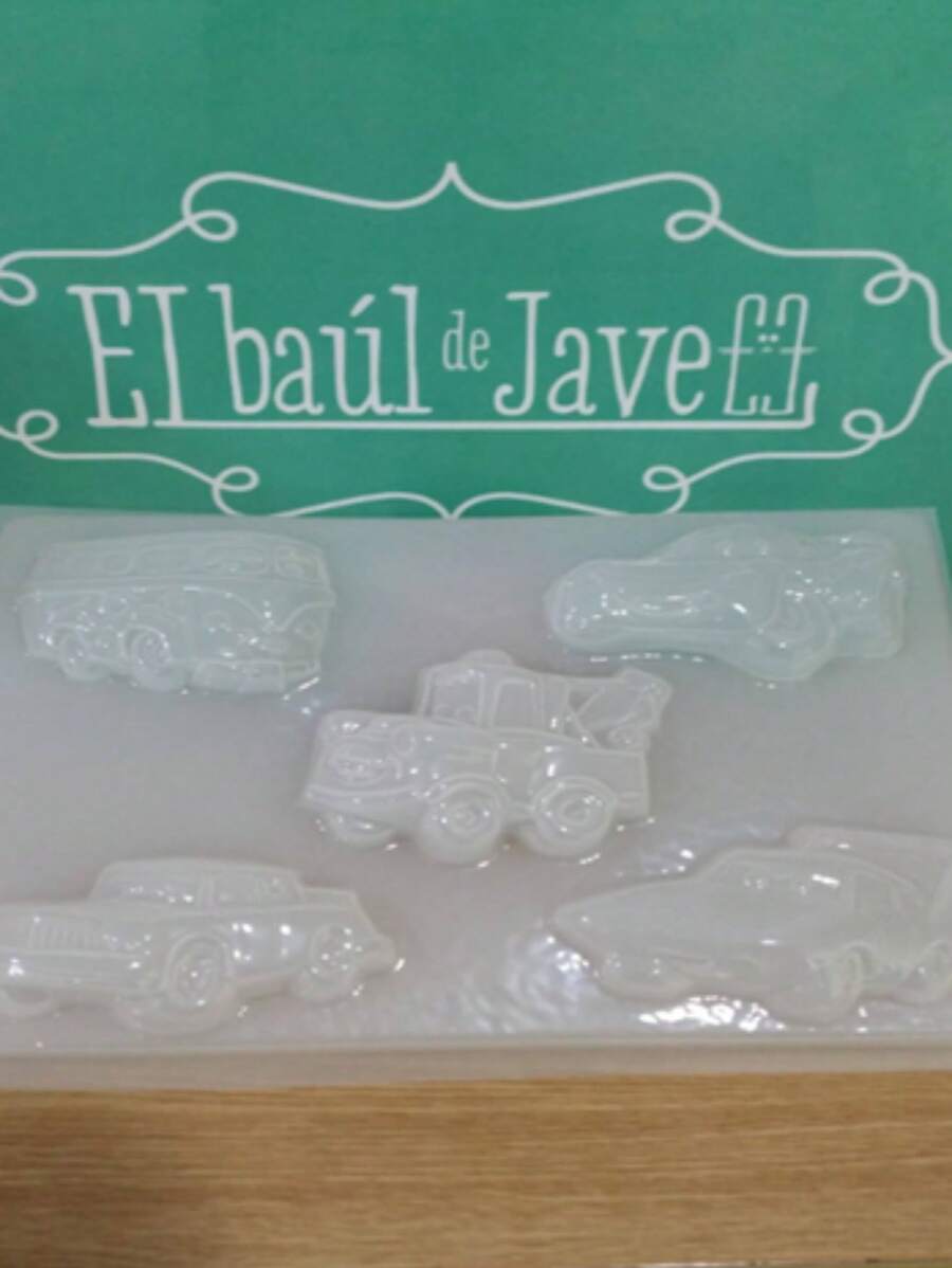 Molde para Gelatina en forma de Cars varios de 5. - Blanco - Ver 1