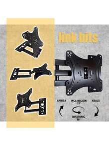 Soporte de Pared Para Tv/monitor de 14″ a 55″ Pulgadas - Negro - Ver 6