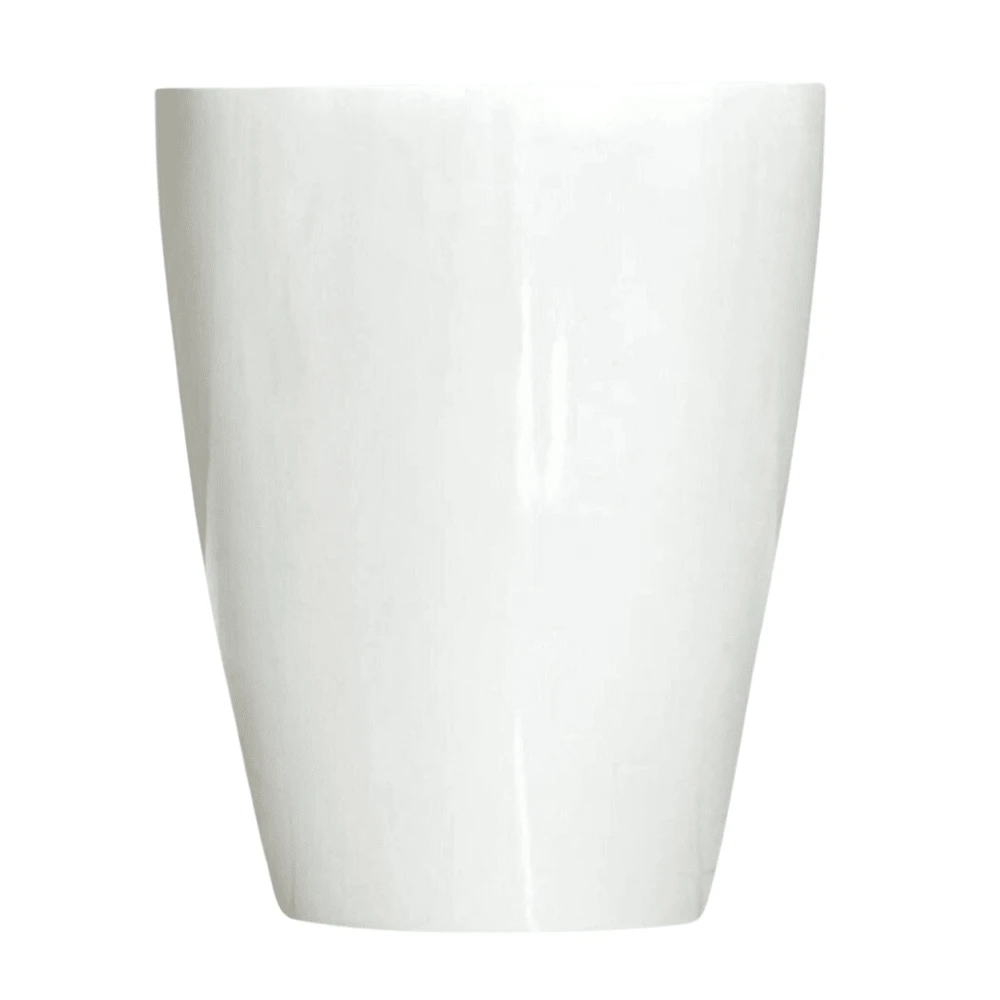 Vaso Vietnamita Fibra De Vidro Decorativo Vitrificado 44cm - Branco - Visão 1