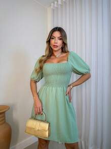 Women Dresses - 薄荷綠 - 查看 1