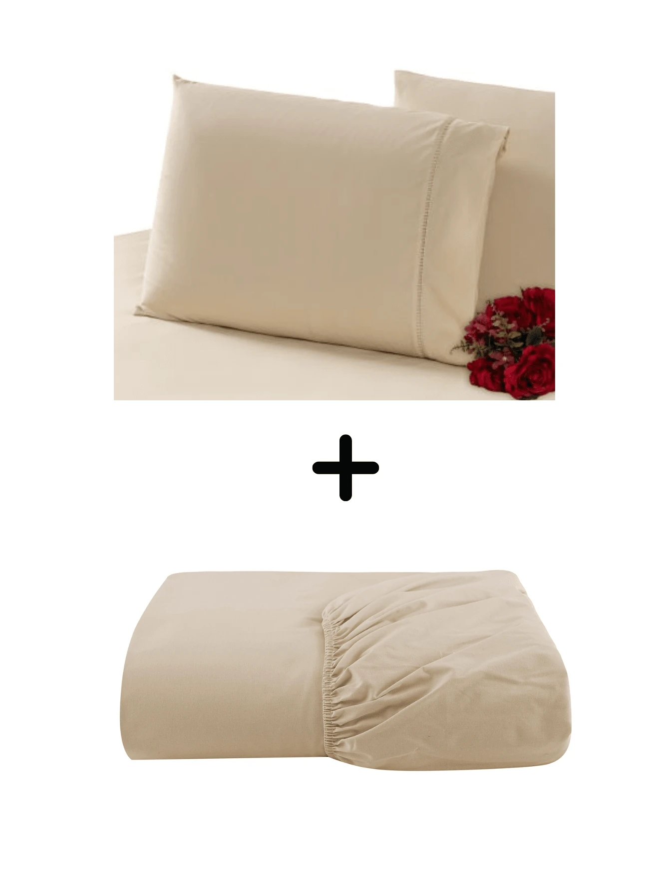 Fitted Sheets - 米色 - 查看 1