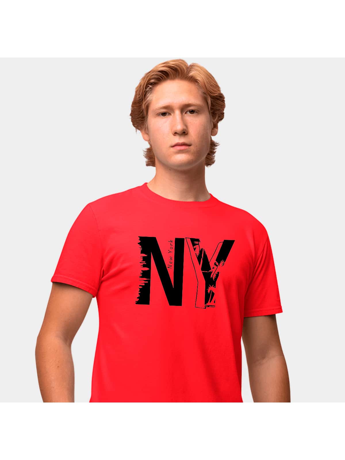 Men T-Shirts - 紅色 - 查看 1