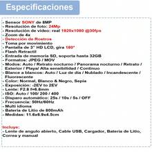 Cámara Digital Dsrl Vak 3500 Lcd 3' 24mp App Lentes - Negro - Ver 5