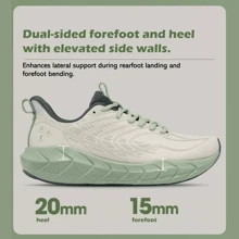 BMAI男紳探險家4.0 PLUS全天候跑步鞋：透氣緩震跑鞋，馬拉松跑鞋; 耐用、有彈性、緩震、輕便、防水、單向透氣、耐磨、多色反光圖案、防滑、寂靜、舒適透氣、時尚。穩定的鞋適合體能測試和速度訓練; 適合室外活動，如騎自行車、跑步、露營和健身，以及工作和購物穿著的社交場合。 - 彩色 - 查看 11