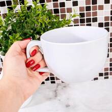 Pote Caneca Sopa Jumbo Branca Em Melamina 735ml - Multicolorido - Visão 3