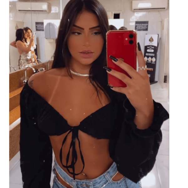 Cropped Top Alfaiataria Manga Longa Colors