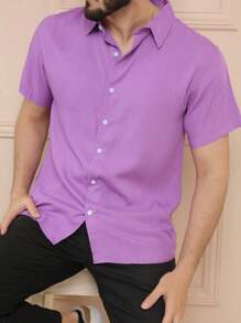 Men Shirts - Púrpura malva - Ver 1