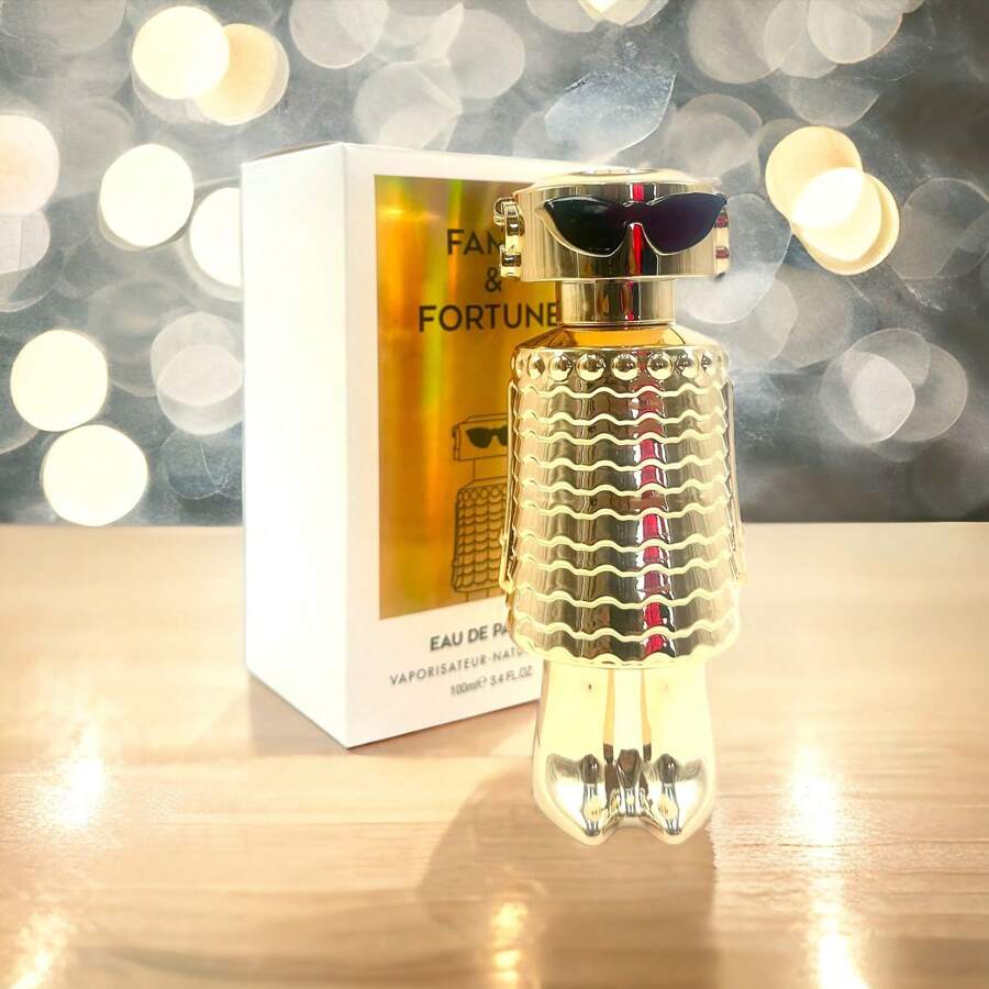 Long Lasting Fragrance Perfume Fame & Fortune Gold 100ml High Concentration Long Lasting Notes Of Mango And Bergamot And Notes Of Jasmine And Frankincense - vui tươi - Xem 1
