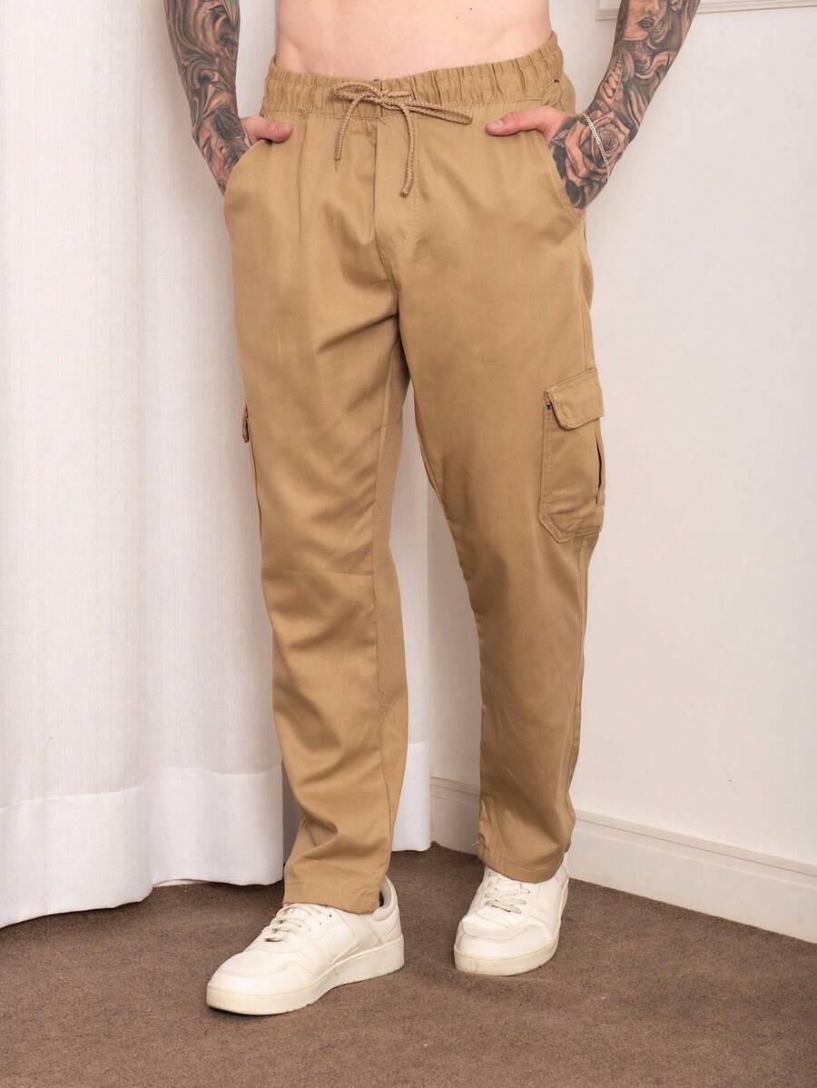 Men Jeans - 棕色 - 查看 1