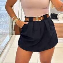 Women Shorts - 黑色 - 查看 2