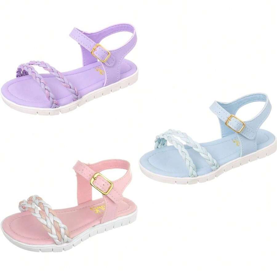 Kids Flat Sandals - 藍色 - 查看 1