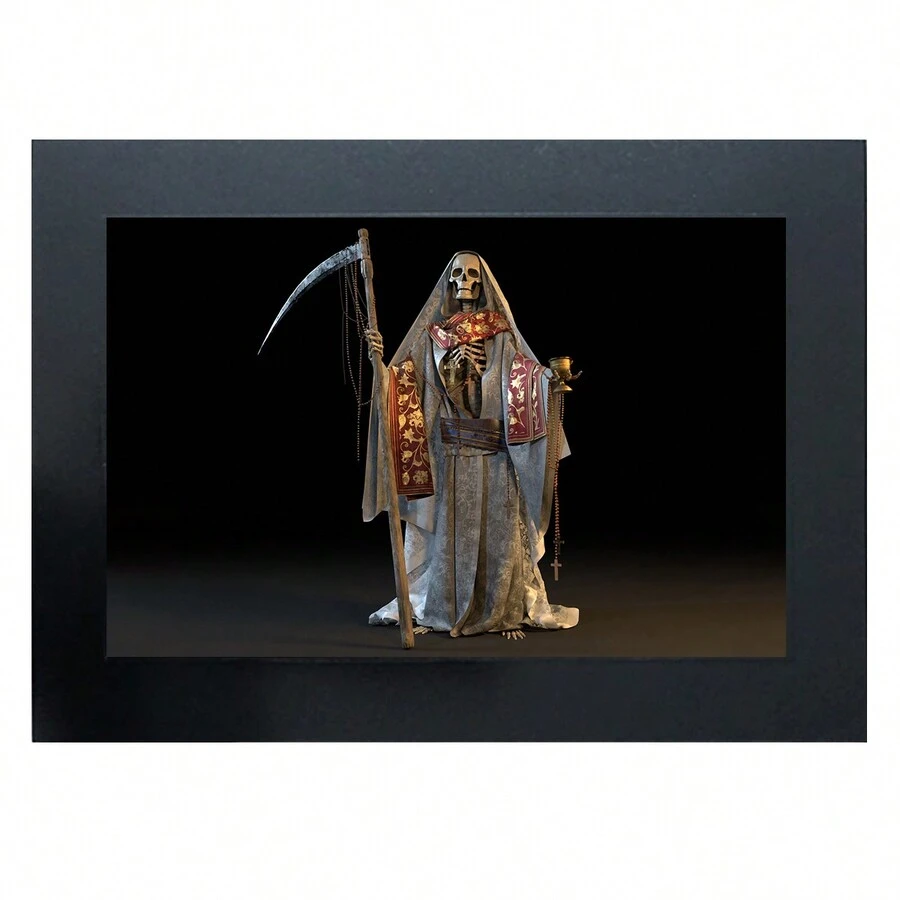 Cuadro De La Santa Muerte # 12 - Negro - Ver 1