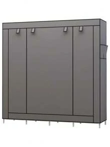 Armario Organizador de Ropa Closet Armable  Portátil - Gris - Ver 4