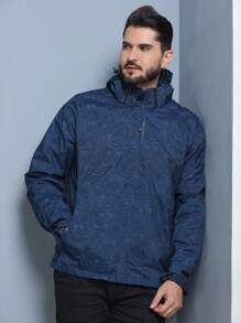 Men Shell Jackets - Màu xanh hải quân - Xem 5