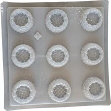 Molde Para Gelatina En Forma de 9 Canastitas - Blanco - Ver 1