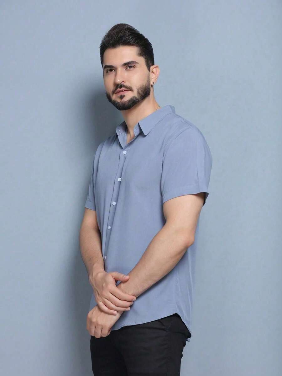 Men Shirts - Light Grey - View 1