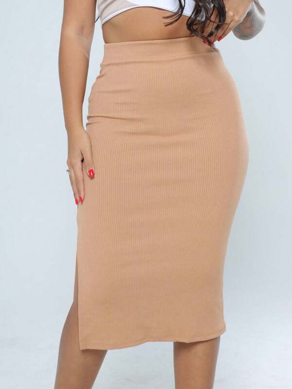 Saia Mid Moda Feminina