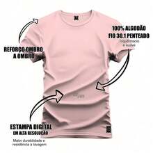 Men T-Shirts - 淺粉色 - 查看 3