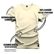 Men T-Shirts - Màu be - Xem 3
