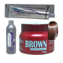 Hair Coloring - Castanho médio chocolate - View 1