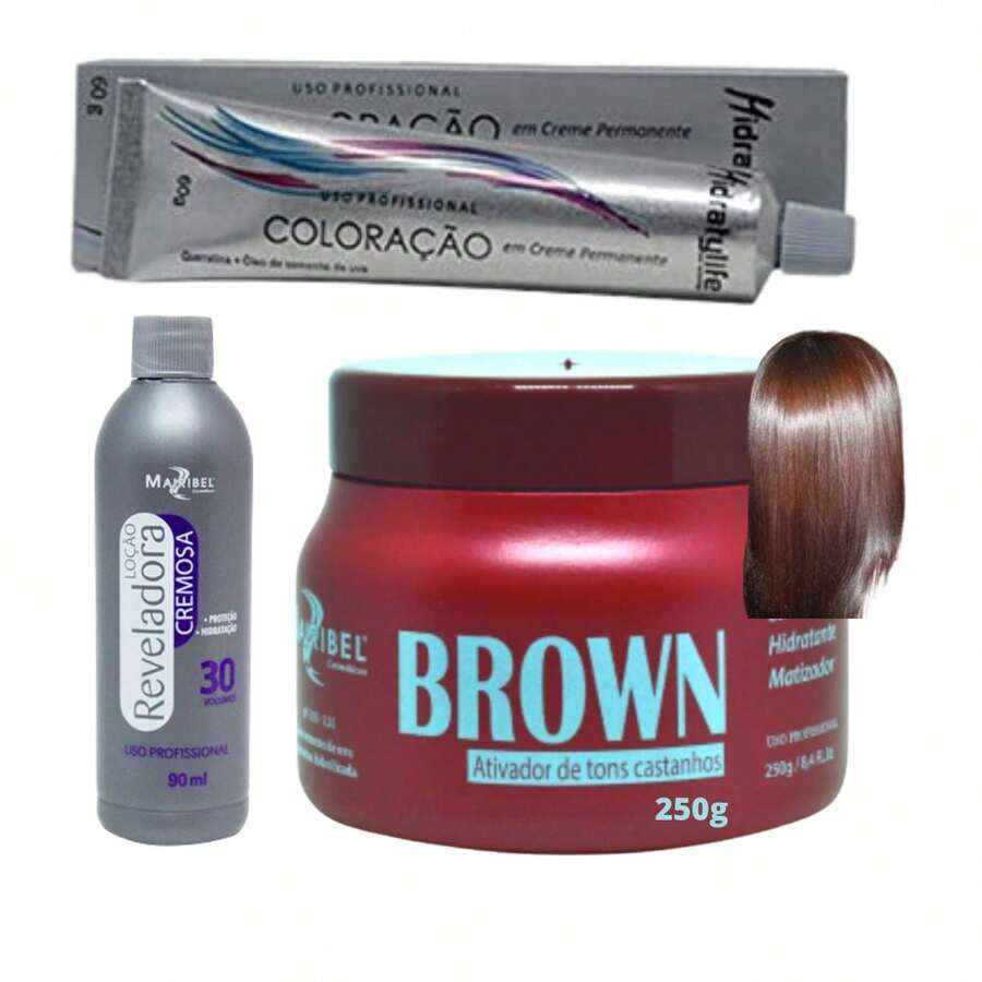 Hair Coloring - Castanho médio chocolate - View 1