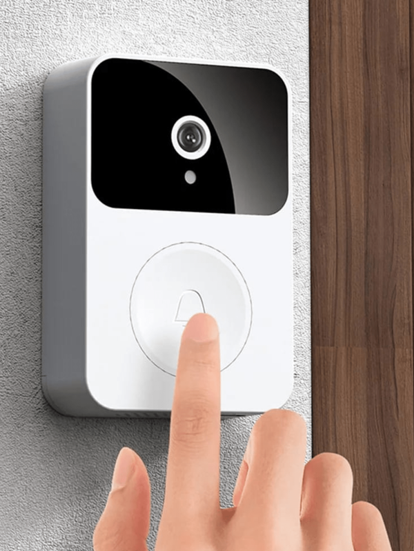 Campainha Com Câmera Vídeo Porta Sem Fio Wi-Fi HD Inteligente Smart Home Vê Pelo Celular