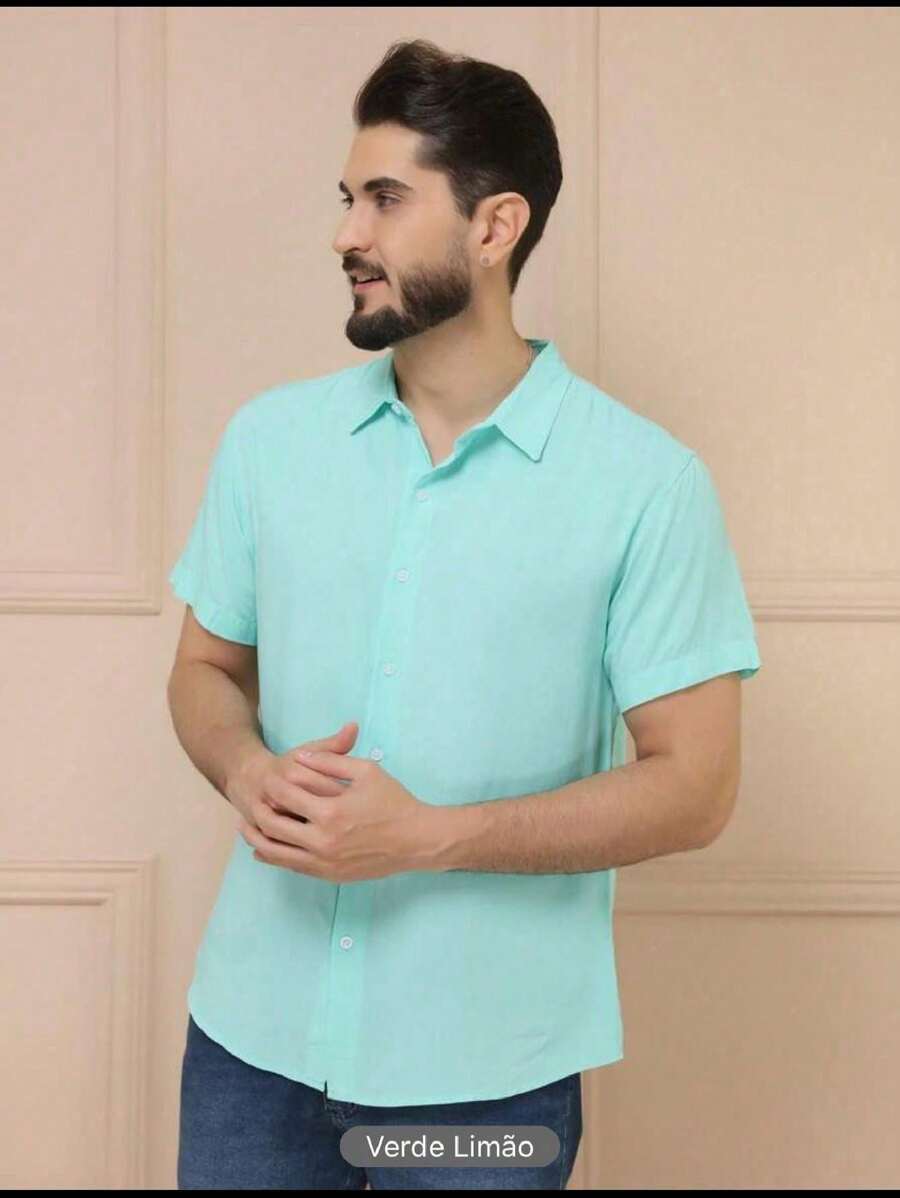 Men Shirts - Light Wash - View 1