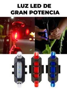 Red Led Bike Light Splashes Colors - Multicolor - View 1