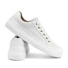 Women Wedge Sneakers - 白色 - 查看 1