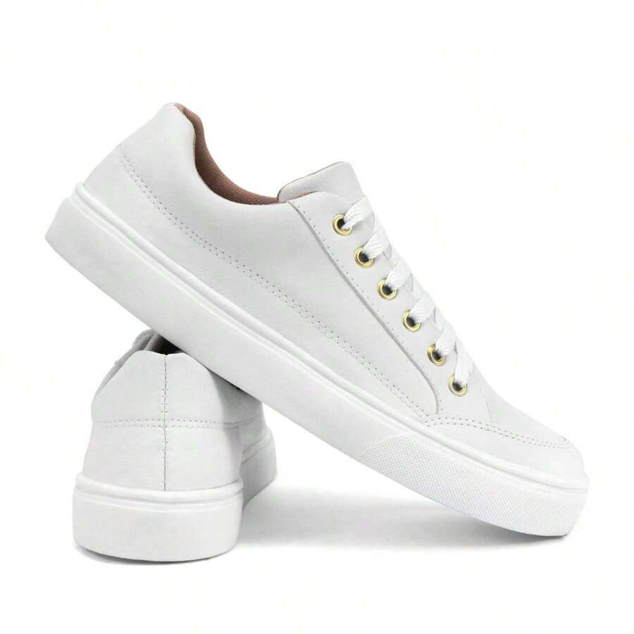 Women Wedge Sneakers - 白色 - 查看 1