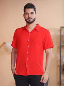 Men Shirts - Red - View 2