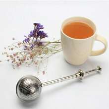 1 Pieza Infusor De Té Estilo Prensa 18/8 De Acero Inoxidable Completo - Plateado - Ver 3