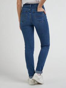 High Rise Skinny. Length 31 Pants Women Clothes - Blue - View 3