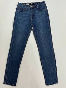 High Rise Skinny. Length 31 Pants Women Clothes - Blue - View 5