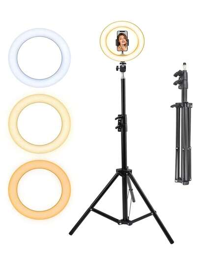 Aro de Luz led con Soporte para Celular y Tripie Ajustable. Bluelander.