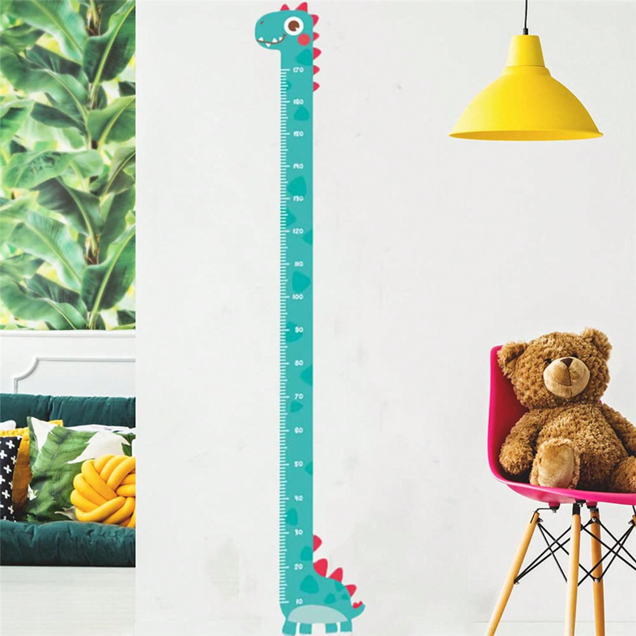 1pc Animal Height Measurement Wall Sticker, Including Giraffe Height