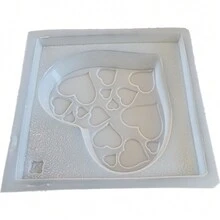 Molde Para Gelatina En Forma de corazón con corazoncitos 14 de febrero