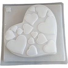 Molde Para Gelatina En Forma de corazón con corazoncitos 14 de febrero