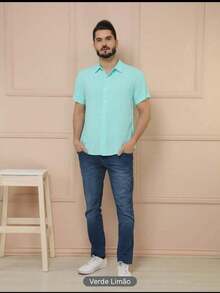 Men Shirts - Light Wash - View 2