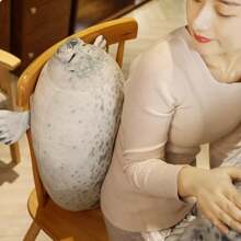 1 Pieza Almohada O Juguete De Peluche Suave Y Relleno De Foca Enviado Al Azar - Multicolor - Ver 2