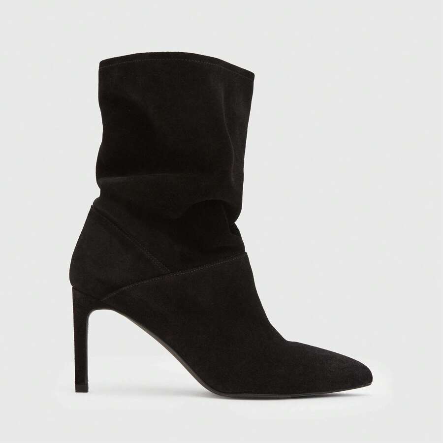 All Saints Giày bốt da lộn Orlana - màu đen - Xem 1