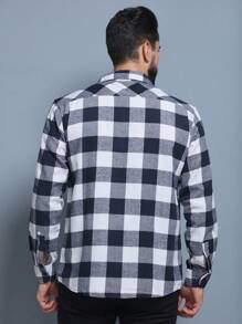 Men Shirts - Navy Blue - View 2