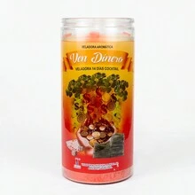 Veladora, Vela, Ven Dinero, Aromática, 14 Días, Esoterismo, Intención para atraer la buena fortuna, dinero, abundancia, éxito en lo profesional y los negocios - Rojo - Ver 5
