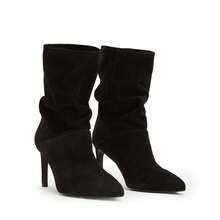 All Saints Giày bốt da lộn Orlana - màu đen - Xem 6