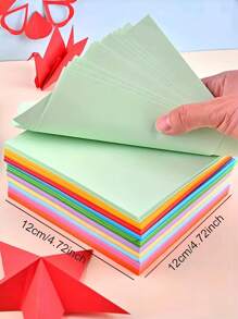 100pcs Mixed Color Origami Paper,Colorful Origami Paper In 10 Different Colors,Suitable For Diy Origami,Origami Paper,Origami,Kids Crafts,Colorful Paper,Origami Red,Baby Crafts,Papers For Baby,Paper For Crafts,Origami Paper>Solid Color Paper,Origami Paper,Origami,Paper,Origami Paper Pack,Origami Flower,Craft Origami Paper - Multicolor - View 4