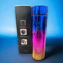 SMART-CUP Termo inteligente digital de acero inoxidable - Azul - Ver 2